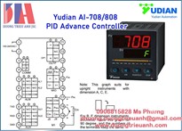 Bảng điều khiển LCD Yudian AI-708H, Yudian AI-808H, AI-708H-A6, Yudian AI-808H-A6 | Yudian AI-708/808 PID Advance Controller