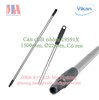 Cán chổi nhôm màu xám dài 1500mm, Ø22mm có ren cho nhà xưởng
