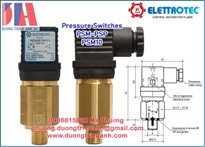 Công tắc áp suất Elettrotec PSP150FNR18 | Công tắc PSM10BMI18NPT Elettrotec | Elettrotec PSM10R18 | Elettrotec Việt Nam