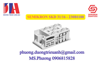 Diode cầu chỉnh lưu SEMIKRON SKD 31/16 - 230B1188