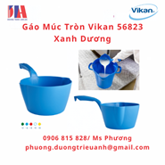 Gáo Múc Tròn Vikan 56823 Xanh Dương