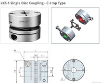 Khớp nối Couplink đĩa đơn LK5-1 - Loại kẹp | Khop Noi Coup-link | LK5-1 Single Disc Coupling - Clamp Type Couplink