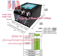 Nhà phân phối Bộ chỉnh lưu CAHO SCR 3pha 200A–570A F320-A, F340-A, F350-C, F357-L
