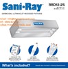SaniRay ® Đèn chiếu sáng mặt lõm UV 2 đèn UV - RRD12-RRD64 - Đầu ra tiêu chuẩn hai đèn -