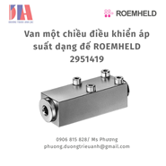 Van một chiều điều khiển áp suất công suất lớn ROEMHELD 2951419