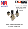 Van poppet inline ROSS 21 Series – Inline Poppet Valves for Pneumatic Control