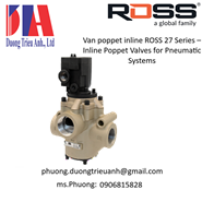 Van poppet inline ROSS 27 Series – Inline Poppet Valves for Pneumatic Systems