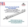 Xi lanh Camozzi 24N1A20A025 Series 16, 23, 24 and 25 mini-cylinders | Nhà cung cấp Camozzi chính hãng tại Việt Nam