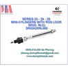 Xi lanh Camozzi Series 23 - 24 - 25 mini-cylinders with rod lock (Mod. RLC) | Camozzi 24N3A25RL500 loại 23 - 24 - 25 xi lanh nhỏ có khóa