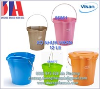 Xô Vikan 12 lít Item  56862 (Green) 56863 (Blue) 56864 (Red) 56865 (White) 56866 (Yellow) 568666 (Brown) 56867 (Orange) 568677 (Lime) 56868 (Purple) 568688 (Grey)
